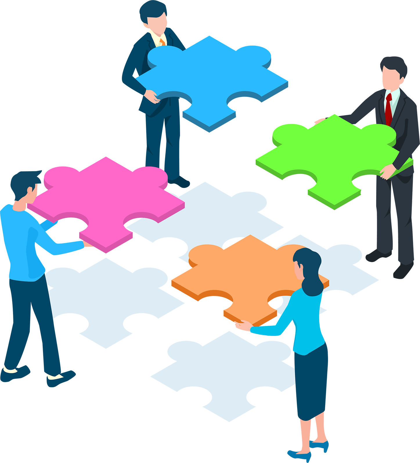 会話するビジネスマン男女 働きやすさのイメージ