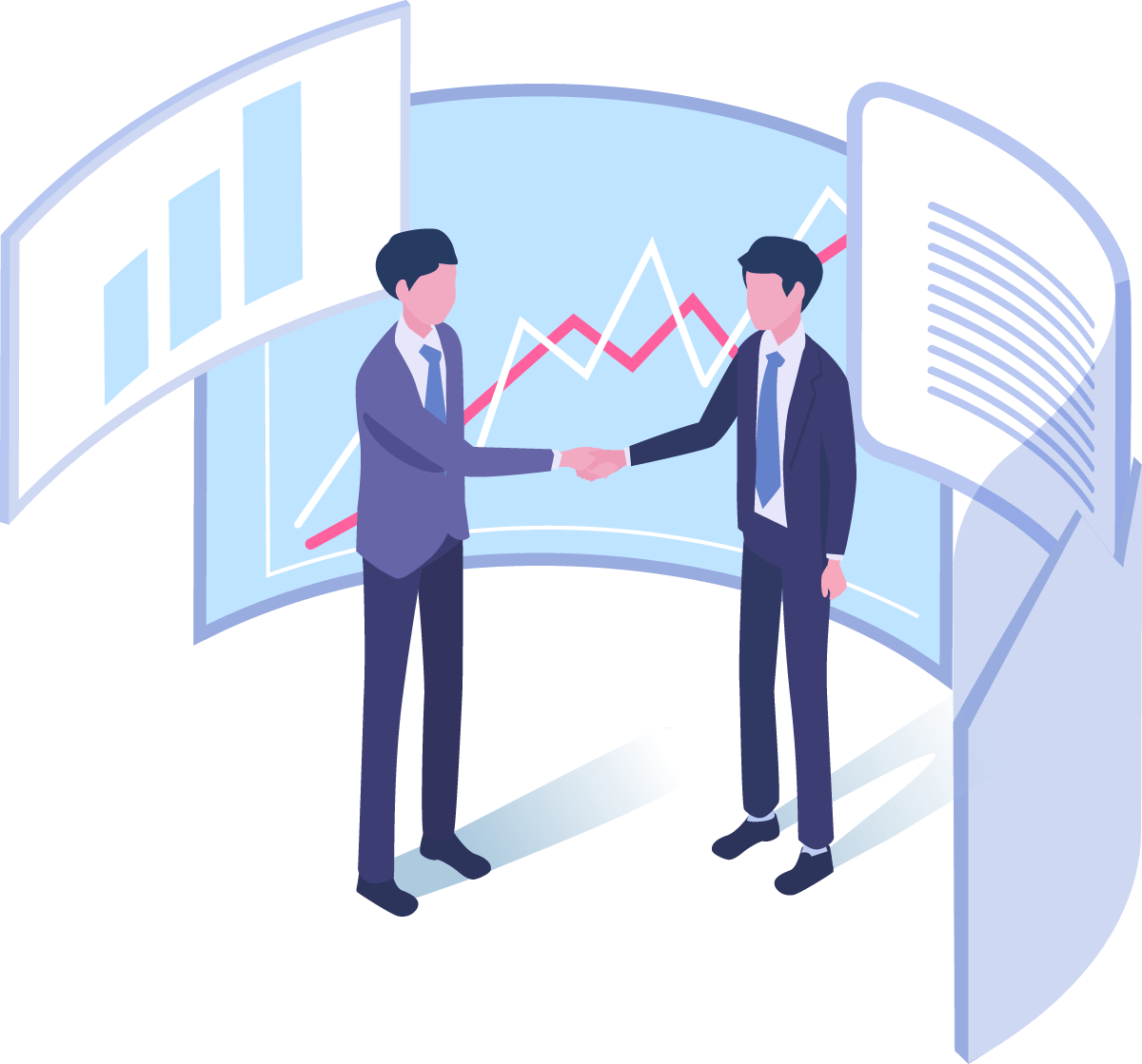 社労士とビジネスマン 協力